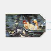 Summertime (door Mary Cassatt) Cadeaulabel (Voorkant (Horizontaal))