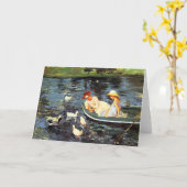 Summertime (door Mary Cassatt) Kaart (Gele Bloem)