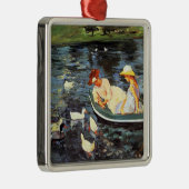 Summertime (door Mary Cassatt) keramisch Ornament (Rechts)