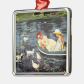 Summertime (door Mary Cassatt) keramisch Ornament (Links)