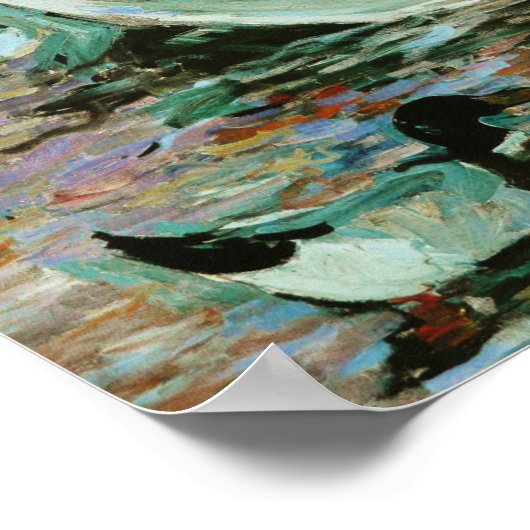 Summertime door Mary Cassatt Poster (Hoek)