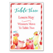 Summertime Drinken de Kaart van de Lijst drie Bunc (Achterkant)