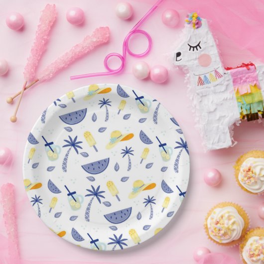 Summertime Essentials Papieren Bordje (Feest)