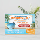 Summertime Familie reunion Uitnodigingen (Staand voorkant)