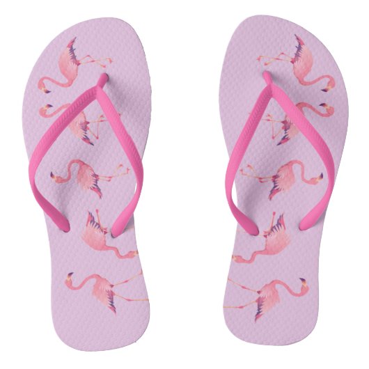 Summertime Flamingos Teenslippers (Voetbed)