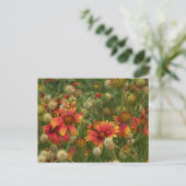 Summertime Floral briefkaart (Staand voorkant)
