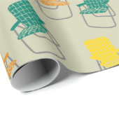 Summertime Folding Lawn Chairs pattered Cadeaupapier (Rol Hoek)