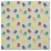 Summertime Folding Lawn Chairs pattered Stof (Swatch)