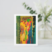 Summertime French Riviera  PosterEurope Briefkaart (Staand voorkant)