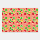 Summertime fruitkleurig fruitig patroon inpakpapier vel (Voorkant)