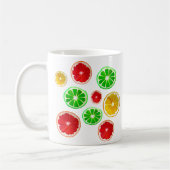 Summertime fruitkleurig fruitig patroon koffiemok (Links)