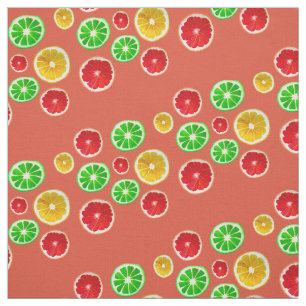 Summertime fruitkleurig fruitig patroon stof