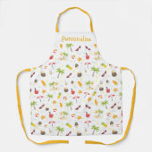 Summertime Fun Beach Icons Palm Trees Schort (Voorkant)