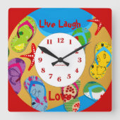 Summertime Fun Wall klok (Voorkant)