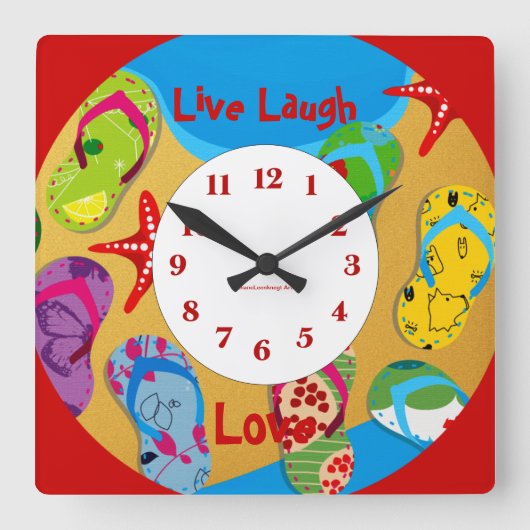 Summertime Fun Wall klok (Voorkant)