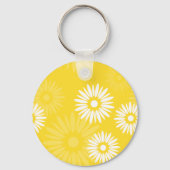 Summertime gele bloemen Sleutelhanger (Voorkant)