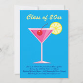 Summertime Graduation Party Invitation - Blue Kaart (Voorkant)