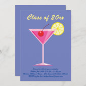 Summertime Graduation Party - Paars Kaart (Voorkant / Achterkant)