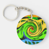 Summertime Hakuna Matata Waves Key chain Sleutelhanger (Voorkant)