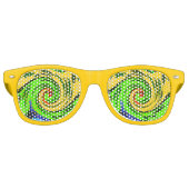 Summertime I Love Surf Hakuna Matata Party Shades Retro Zonnebril (Voorkant)