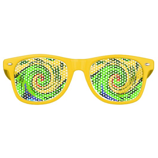 Summertime I Love Surf Hakuna Matata Party Shades Retro Zonnebril (Voorkant)