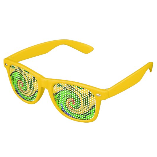 Summertime I Love Surf Hakuna Matata Party Shades Retro Zonnebril (Gekanteld)