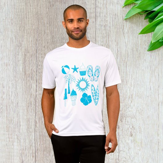 Summertime Icons Mannen Actief T-shirt