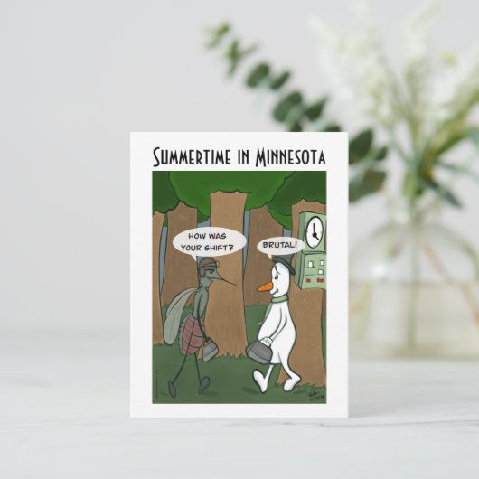 Summertime in het Briefkaart van Minnesota (Staand voorkant)