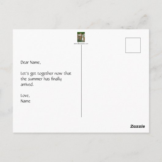 Summertime in het Briefkaart van Minnesota (Achterkant)