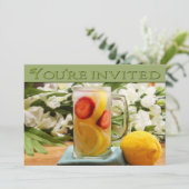 SUMMERTIME INVITATIE - MULTIDOEL - LEMONADE KAART (Staand voorkant)