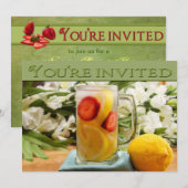 SUMMERTIME INVITATIE - MULTIDOEL - LEMONADE KAART (Voorkant / Achterkant)