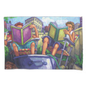 Summertime leeskunst kussensloop (Voorkant)