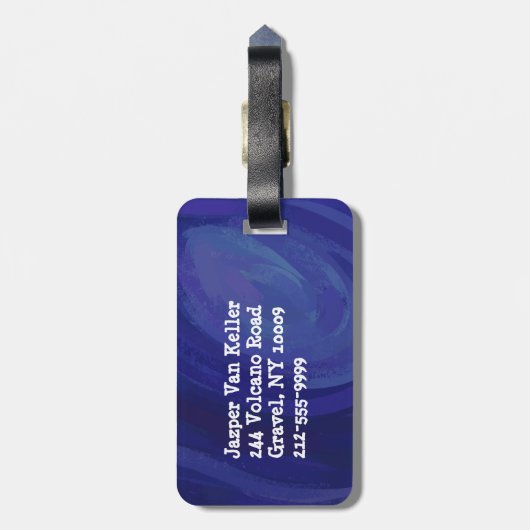 Summertime lezen bagagelabel (Achterkant verticaal)