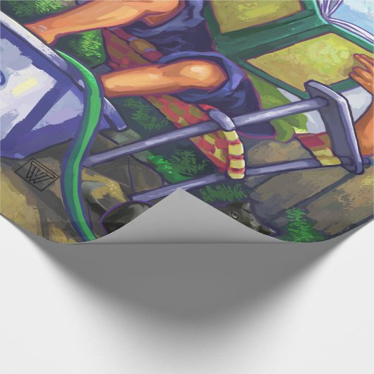 Summertime lezen cadeaupapier (Hoek)