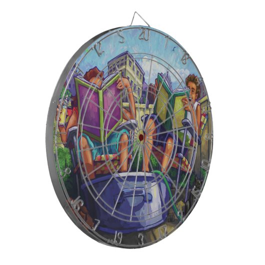 Summertime lezen dartbord (Voorkant Links)