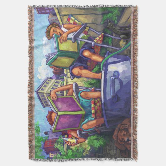 Summertime lezen deken (Voorkant Verticaal)