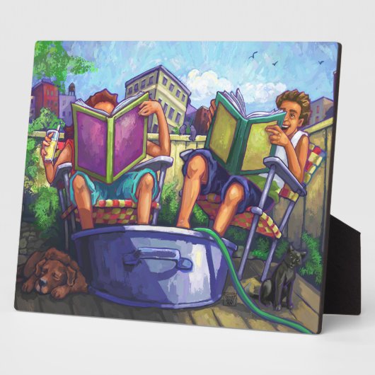 Summertime lezen fotoplaat (Zijkant)