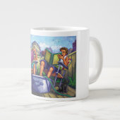 Summertime lezen grote koffiekop (Voorkant rechts)