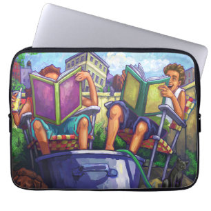 Summertime lezen laptop sleeve