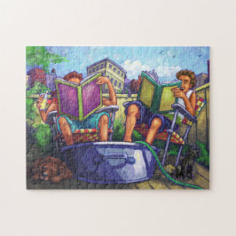 Summertime lezen legpuzzel