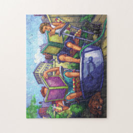 Summertime lezen legpuzzel