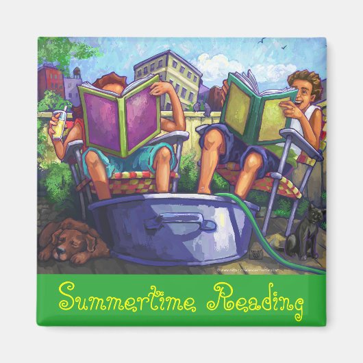 Summertime lezen magneet (Voorkant)