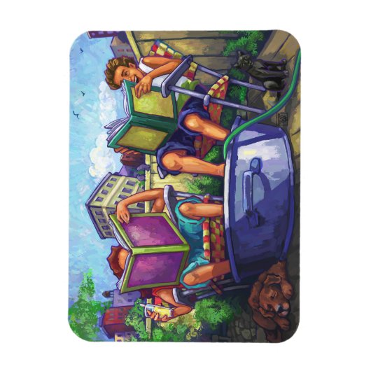 Summertime lezen magneet (Verticaal)