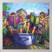 Summertime lezen poster (Voorkant)