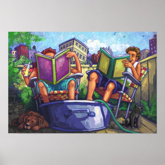 Summertime lezen poster (Voorkant)