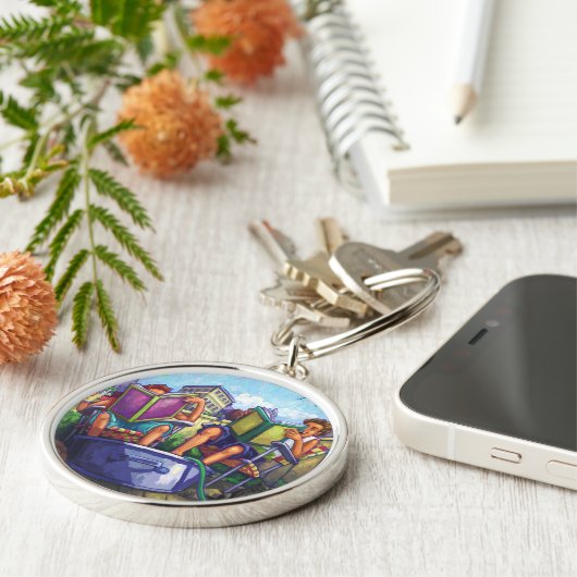 Summertime lezen sleutelhanger (Zijkant)