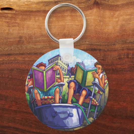 Summertime lezen sleutelhanger (Voorkant)