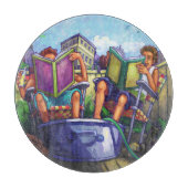 Summertime lezen snijplank (Voorkant)