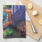 Summertime lezen theedoek (Quarter Fold)