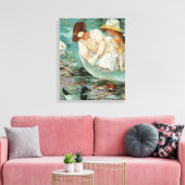 Summertime | Mary Cassatt Canvas Afdruk (Insitu (Woonkamer))